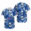 Buffalo Bills Coconut Leaves And Skulls Hawaii Shirt and Shorts Summer 3