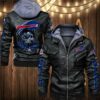 Buffalo Bills Leather Jacket Skulls graphic Gift for fans 3