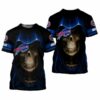 Buffalo Bills Skull All Over Print Gift For Fan 3D T Shirt Sweater 3