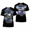 Buffalo Bills Skull Gift For Fan 3D T Shirt Sweater Zip Hoodie Bom 2