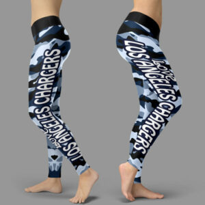 Camo Sporty Trending Fashion Fabulous Los Angeles Chargers Leggings 3