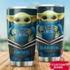 Carolina Panthers Baby Yoda Tumbler Custom Name 2