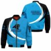 Carolina Panthers Bomber Jacket graphic curve 2