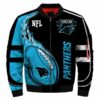 Carolina Panthers bomber jacket winter coat gift for men 3