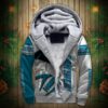 Carolina Panthers Fleece Jacket 3D Graphic balls 2