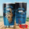 Carolina Panthers Girl Custom Name Tumbler 2