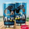 Carolina Panthers Grogu Mickey Groot Custom Name Tumbler 2