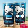 Carolina Panthers Hello Kitty Custom Name Tumbler 2