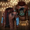 Carolina Panthers Leather Jacket Skulls graphic Gift for fans 2