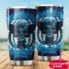 Carolina Panthers Metallica Custom Name Tumbler 3