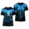 Carolina Panthers Skeleton All Over Print Gift For Fan 3D T Shirt 3