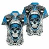 Carolina Panthers Skull Gift For Fan Hawaii Shirt and Shorts Summer 2