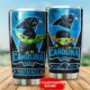 Carolina Panthers Tumbler Baby Yoda 10 custom name 2