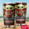 Chicago Bears Baby Yoda Tumbler Custom Name 3