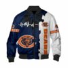 Chicago Bears Bomber Jacket graphic heart ECG line 2