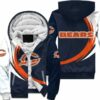 Chicago Bears Fleece Jacket 3D curve great fleece hoodie 3