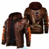 Chicago Bears logo leather jacket for men 2