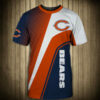 Chicago Bears T-shirt 3D Short Sleeve O Neck gift for fan 3