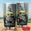 Chicago White Sox Baby Yoda Custom Name Tumbler 2