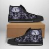 Chicago White Sox Mlb Baseball Skull Custom Canvas High Top Shoes 2