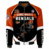 Cincinnati Bengals Bomber Jacket Graphic Running men gift for fans 2