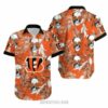 Cincinnati Bengals Coconut Leaves And Skulls Hawaii Shirt and Shorts S 2