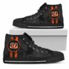 Cincinnati Bengals Football 8 Custom Canvas High Top Shoes L98 2