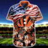 Cincinnati Bengals Hawaiian Shirt Short Flag 3