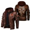 Cincinnati Bengals Leather Jacket Skulls Deaths 3