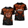 Cincinnati Bengals Roses Gift For Fan 3D T Shirt Sweater Zip H 2