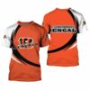 Cincinnati Bengals T-shirt curve Style gift for men 3