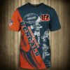 Cincinnati Bengals T-shirt Graphic Cartoon player gift for fans 3