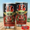 Cincinnati Bengals Yoda Custom Name Tumbler 3