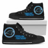 Circle Logo Carolina Panthers High Top Shoes 5