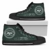 Circle Logo New York Jets Custom Canvas High Top Shoes L98 2