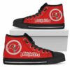 Circle Logo Tampa Bay Buccaneers Custom Canvas High Top Shoes L98 2