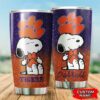 Clemson Tigers Snoopy Custom Name Tumbler 3