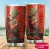 Cleveland Browns Baby Groot Custom Name Tumbler 2