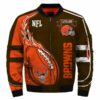 Cleveland Browns bomber jacket winter coat gift for men 2