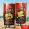 Cleveland Browns Custom Name SpongeBob SquarePants Tumbler 3