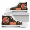 Cleveland Browns Football 1 Custom Canvas High Top Shoes L98 2