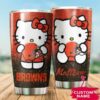 Cleveland Browns Hello Kitty Custom Name Tumbler 2