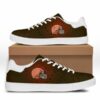 Cleveland Browns Men’s and Women’s Gift For Fan Low top Leathe 3