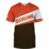 Cleveland Browns T-shirt 3D new style Short Sleeve gift for fan 2