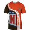 Cleveland Browns T-shirt 3D summer Short Sleeve gift for fan 3