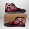 Cleveland Indians Mlb Baseball Jack Skellington Custom Canvas High Top 3