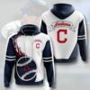 Cleveland Indians MLB Team Logo Fire Baseball 2 Gift For Fan 3D Hoodie 3