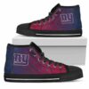 Colors Air Cushion New York Giants Custom Canvas High Top Shoes L9 2