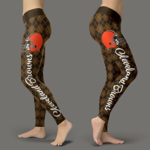 Cosy Seamless Border Wonderful Cleveland Browns Leggings 3