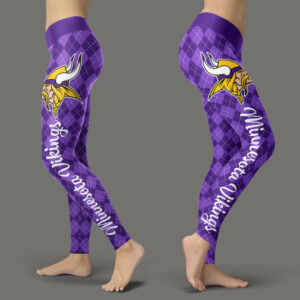 Cosy Seamless Border Wonderful Minnesota Vikings Leggings 3